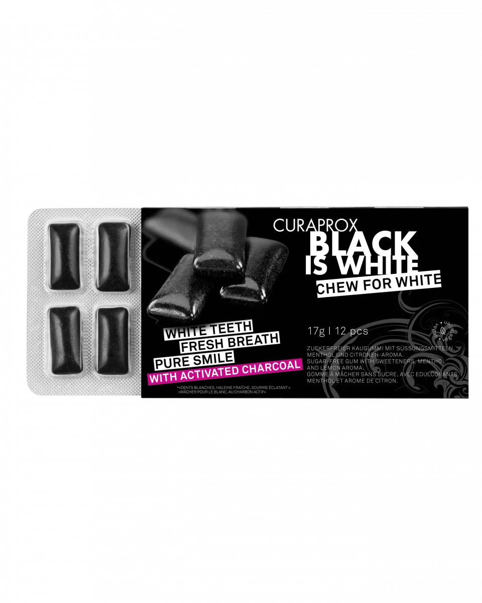 Black is white Enzymatic Chewing Gum