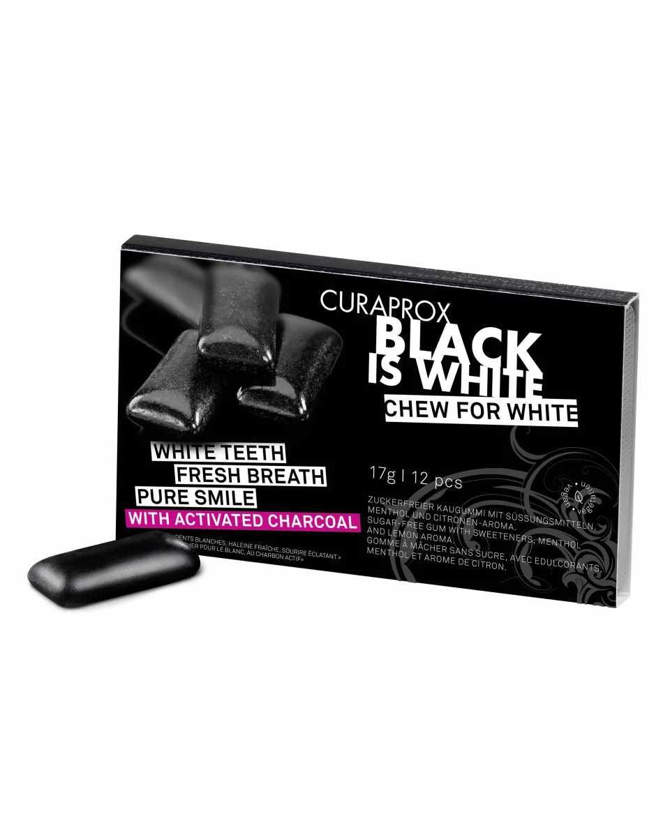 Black is white Enzymatic Chewing Gum