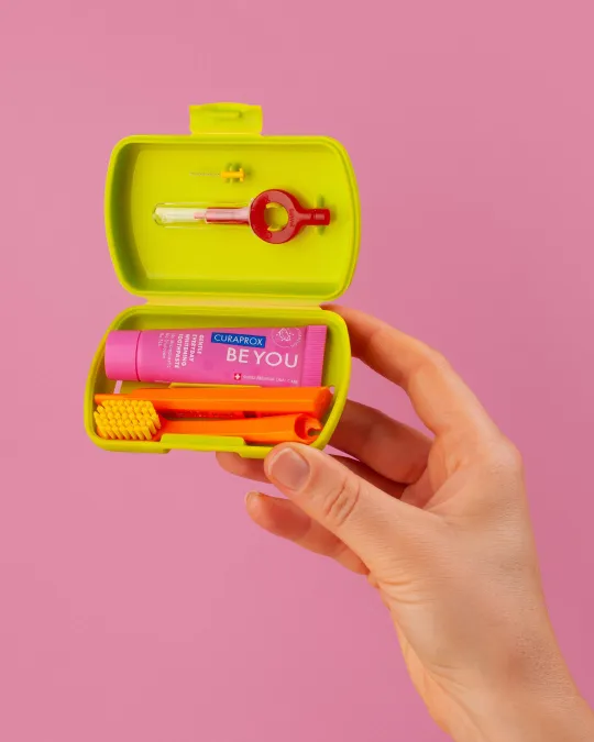 Green Travel Toothbrush Set