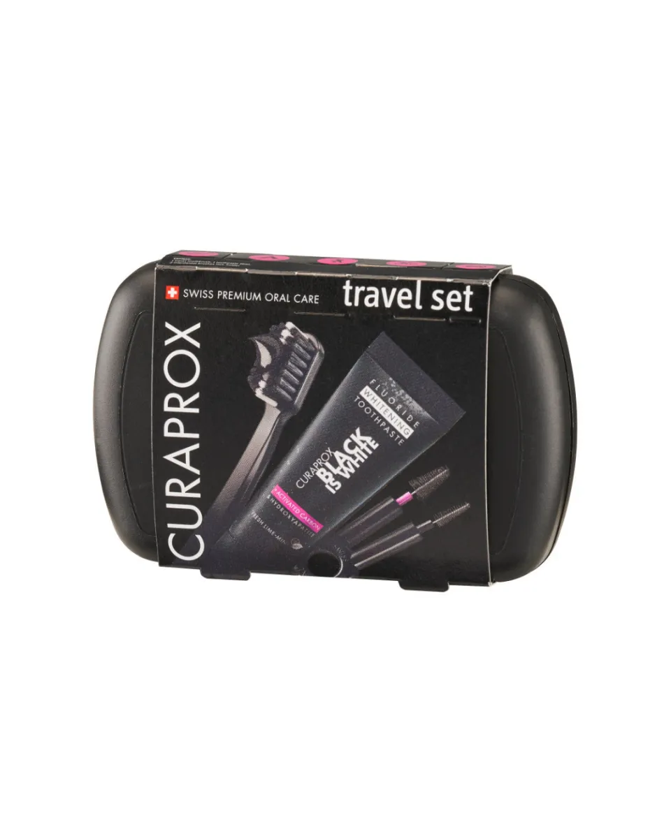 Travel set, Black is white
