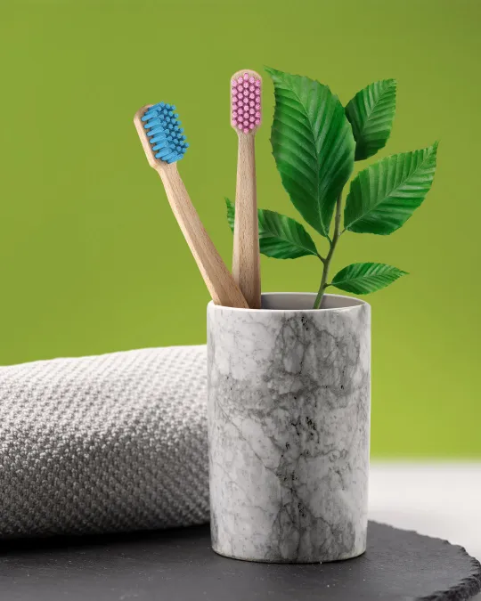 The first Curaprox wooden toothbrush